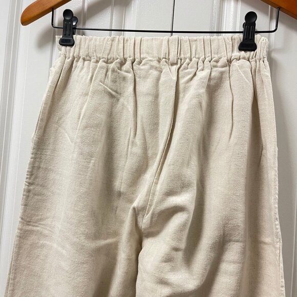 OAK + FORT Wide Leg Pants Cream – Size S - Picture 4 of 10